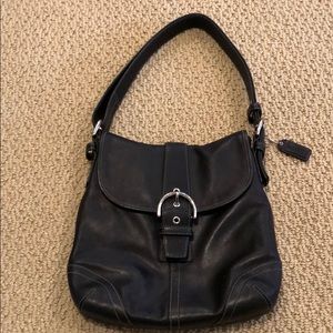 Coach Style # F3S-9480 Black Hobo Handbag